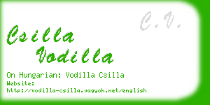csilla vodilla business card